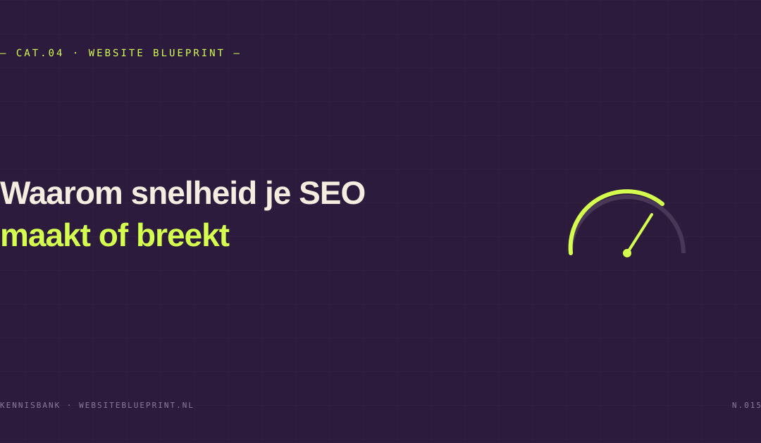 Waarom snelheid je SEO maakt of breekt